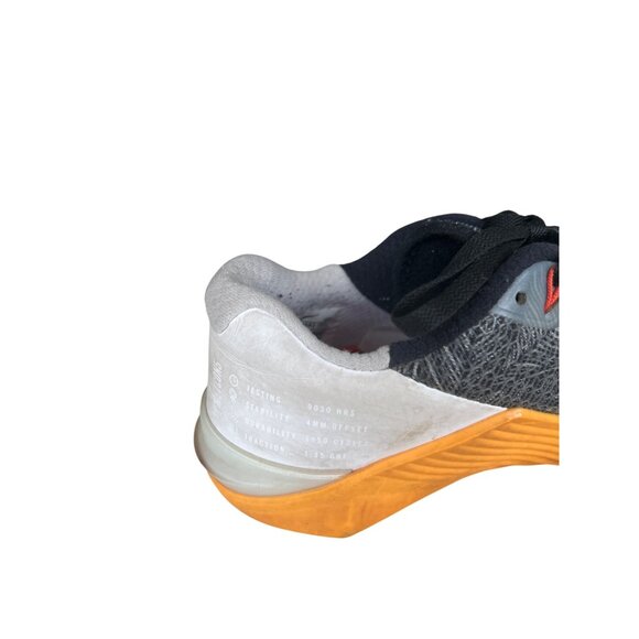 Nike Metcon 5 Training Shoes Sneaker AO2982-081Gray Orange White Women’s Size 8 - Picture 4 of 11